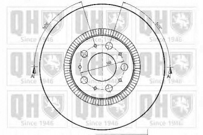 QUINTON HAZELL bdc4728 -  Тормозной диск